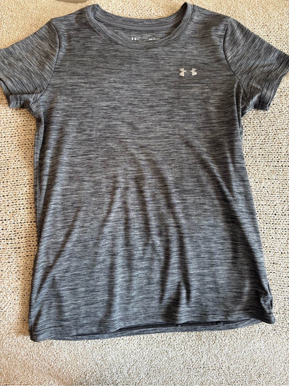 Under Armour Women's Heather Gray Short Sleeve Performance Tee